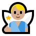 🧚🏼‍♂️ man fairy: medium-light skin tone display on Windows